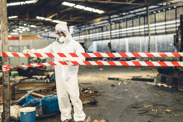 Professional Unattended Death Cleanup technician working in Pineville, PA
